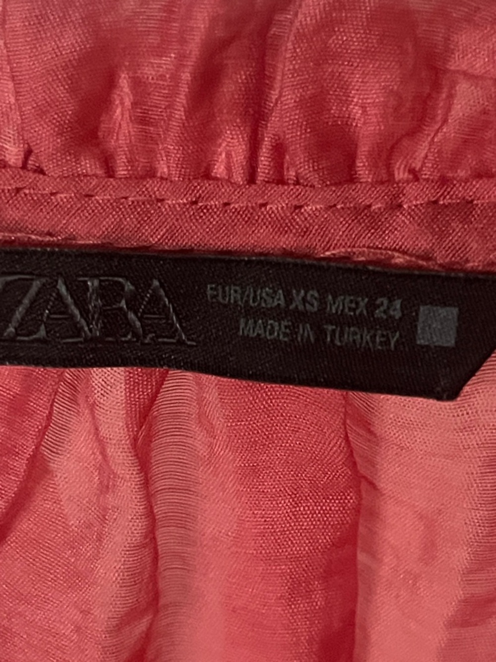 Zara wrinkle effect co-ord set crop top maxi skirt ruffle boho beachwear - Picture 8 of 16